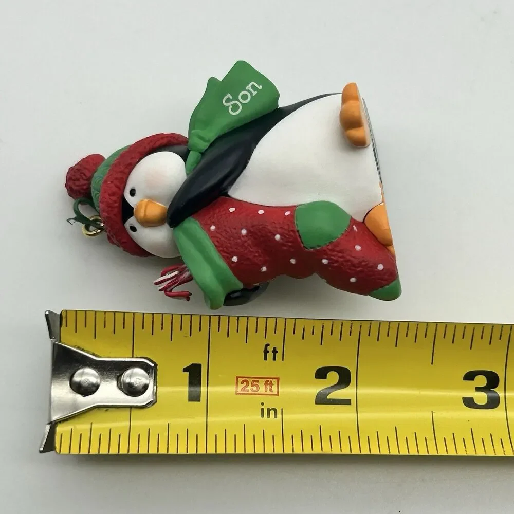 Hallmark Keepsake Ornament Christmas Son Penguin with Stocking Candy Cane 2003